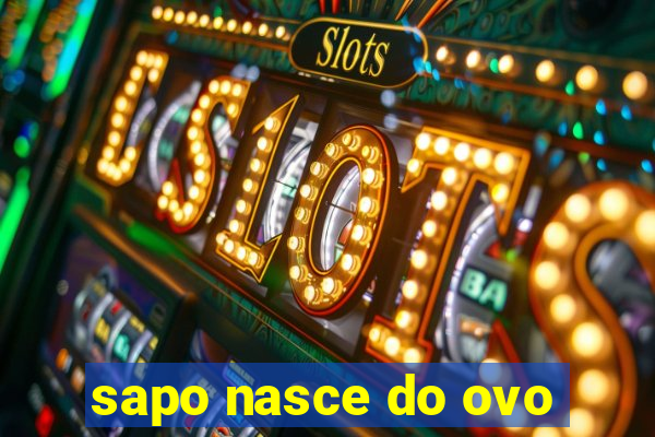 sapo nasce do ovo