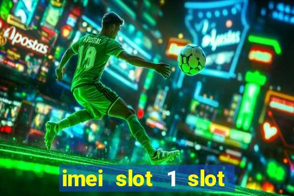 imei slot 1 slot 2 nedir