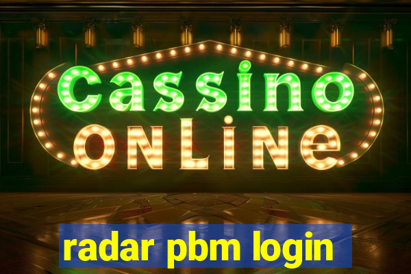 radar pbm login