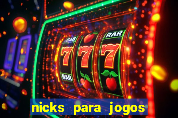 nicks para jogos de tiro