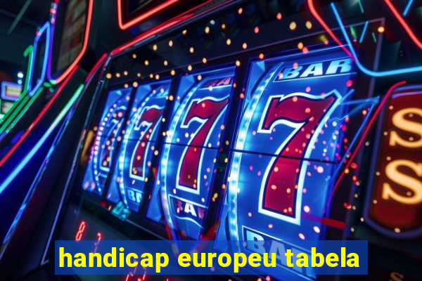 handicap europeu tabela