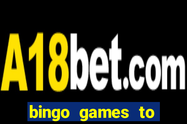 bingo games to play for free