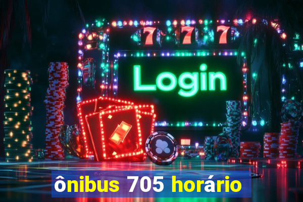 ônibus 705 horário