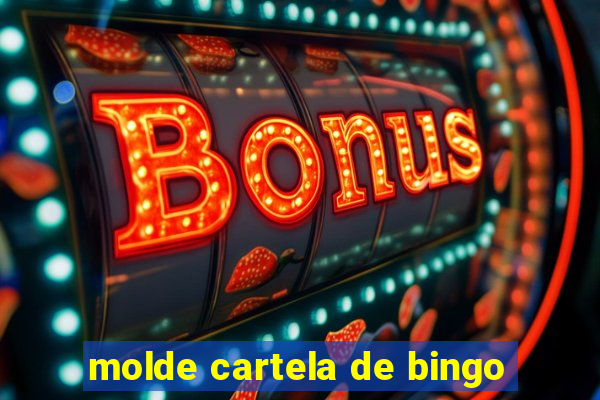 molde cartela de bingo