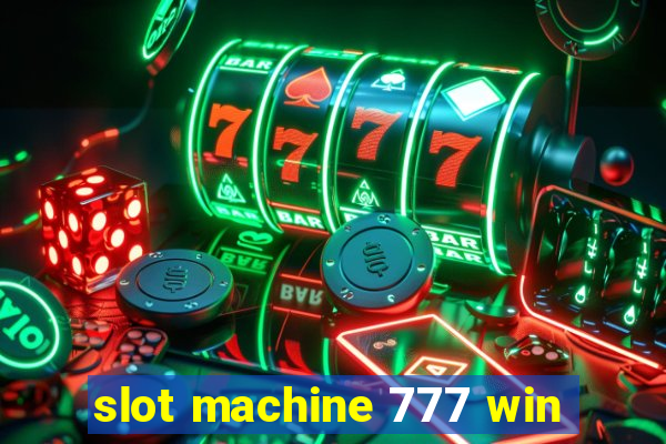 slot machine 777 win