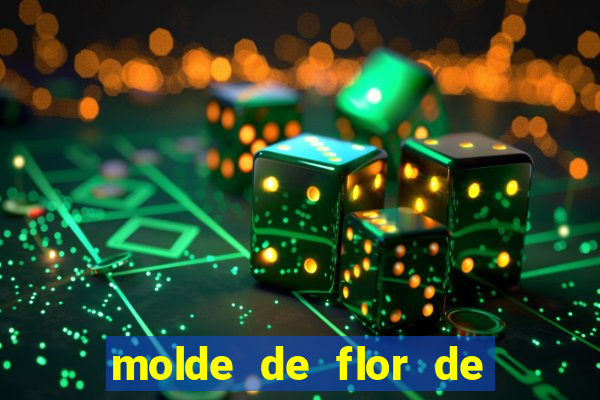 molde de flor de eva grande para imprimir