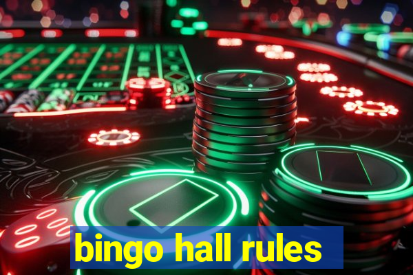 bingo hall rules