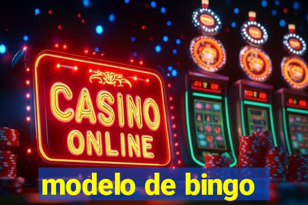 modelo de bingo