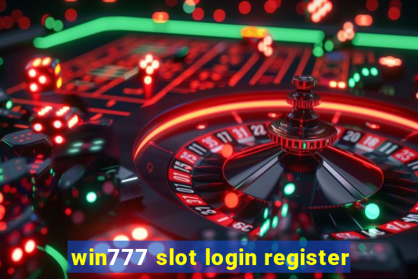 win777 slot login register