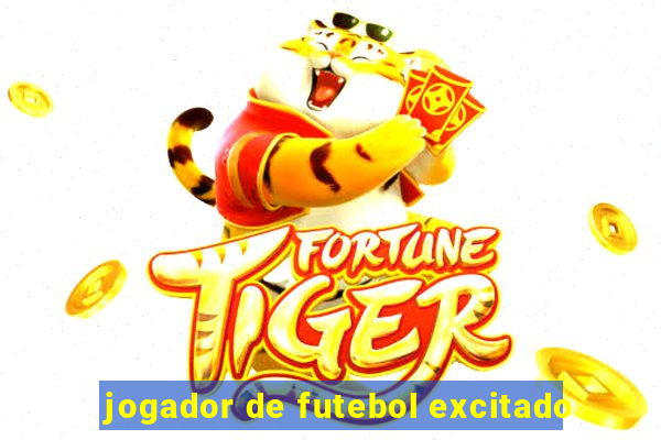 jogador de futebol excitado