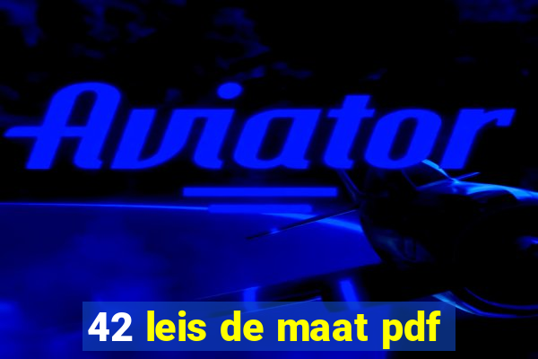 42 leis de maat pdf