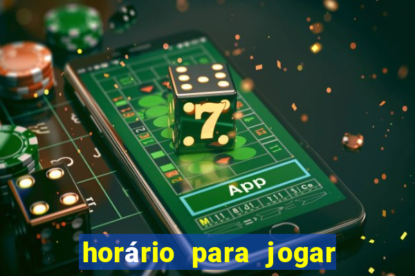 horário para jogar fortune tiger