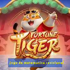 jogo de matematica reciclavel