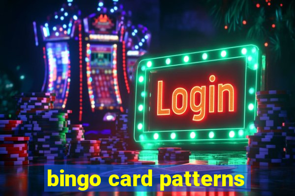 bingo card patterns