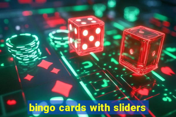 bingo cards with sliders