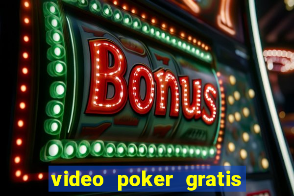 video poker gratis slot machine