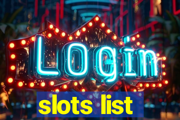 slots list