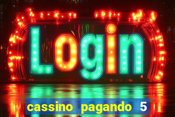 cassino pagando 5 reais no cadastro