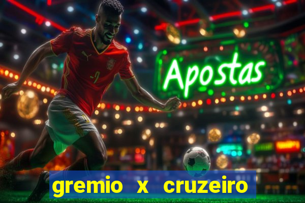 gremio x cruzeiro ao vivo hd