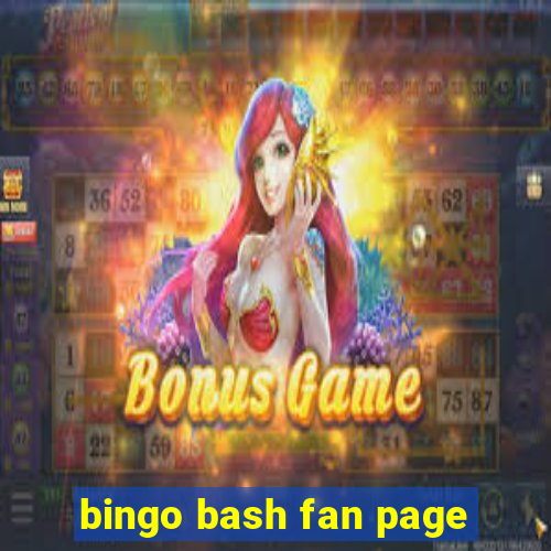 bingo bash fan page