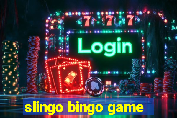 slingo bingo game