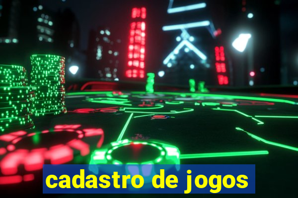 cadastro de jogos