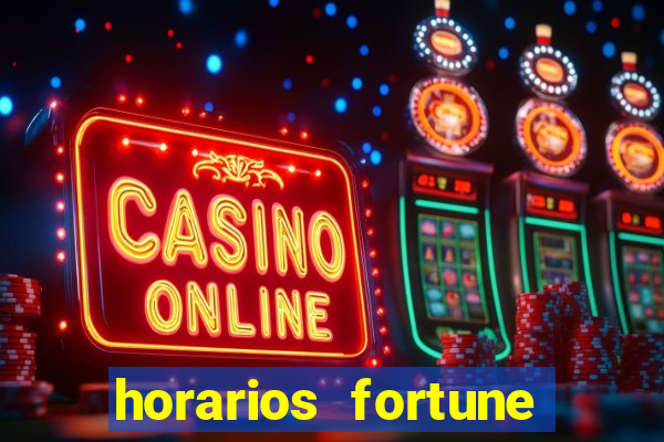 horarios fortune tiger hoje