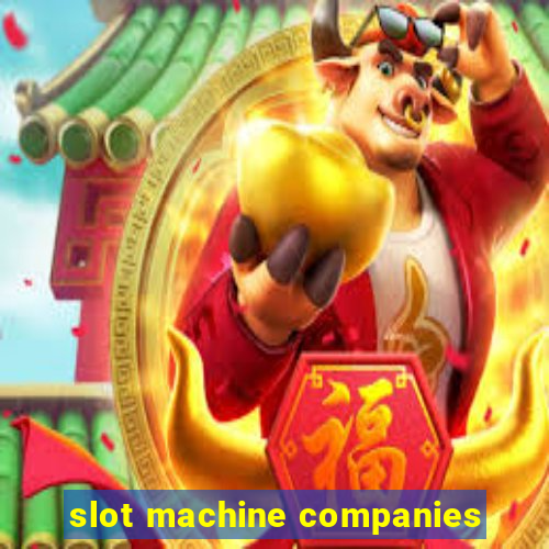 slot machine companies