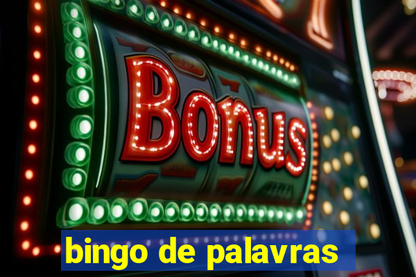 bingo de palavras