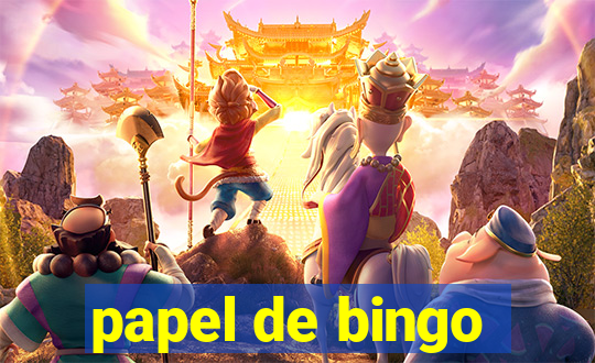 papel de bingo