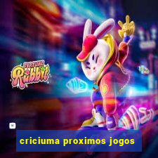 criciuma proximos jogos