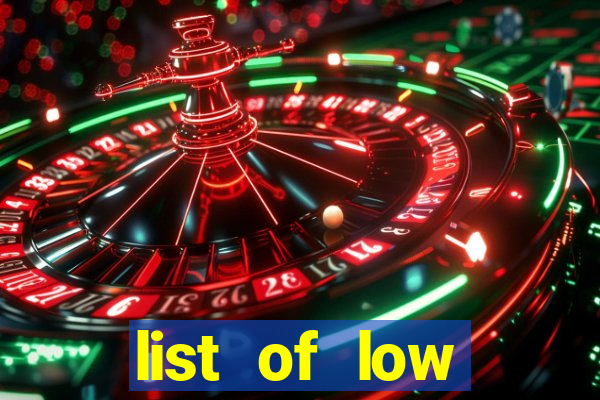 list of low variance slot machines