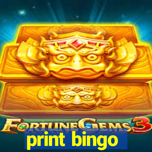 print bingo