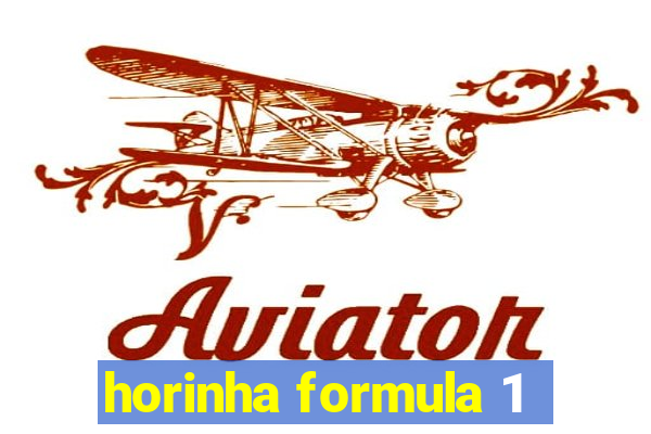 horinha formula 1