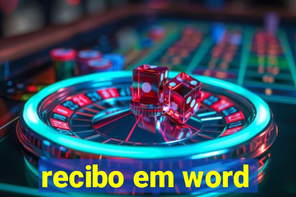 recibo em word