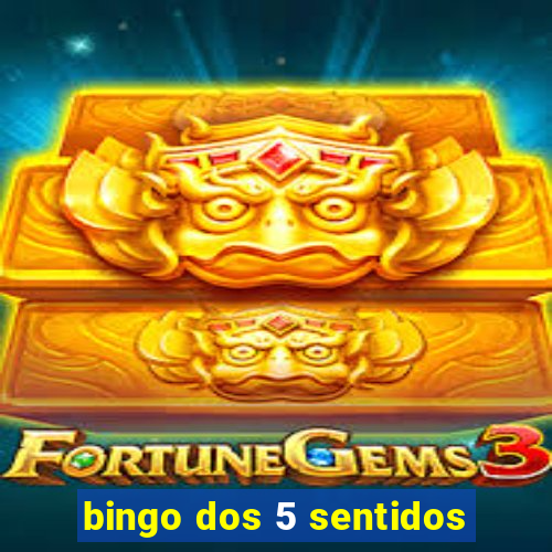 bingo dos 5 sentidos