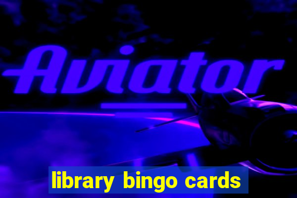 library bingo cards