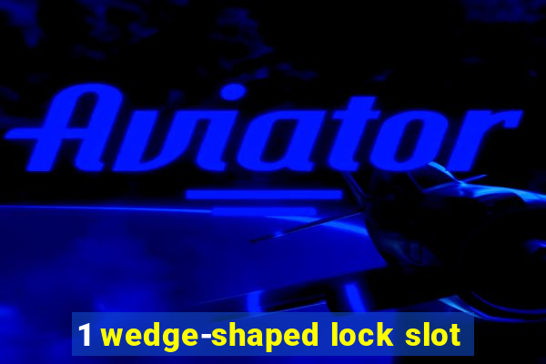 1 wedge-shaped lock slot