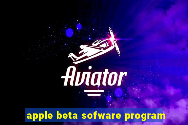 apple beta sofware program