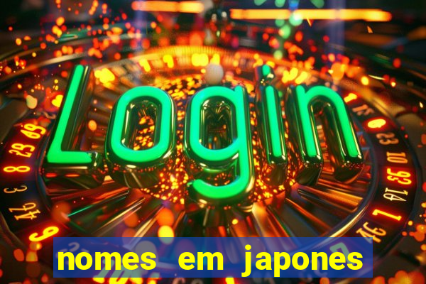 nomes em japones para jogo