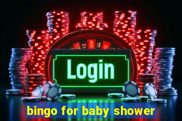 bingo for baby shower