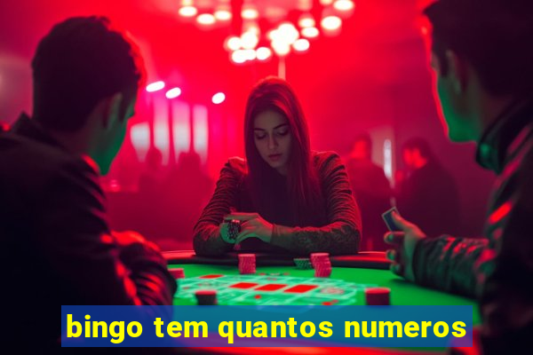 bingo tem quantos numeros