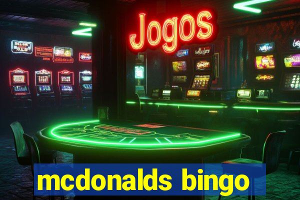 mcdonalds bingo