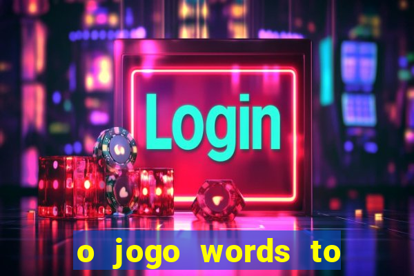 o jogo words to win paga mesmo