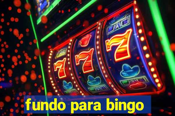 fundo para bingo