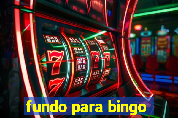 fundo para bingo