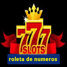 roleta de numeros