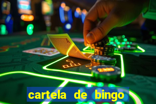 cartela de bingo vazia para imprimir