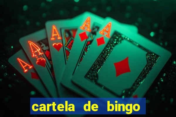 cartela de bingo vazia para imprimir