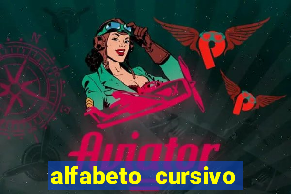 alfabeto cursivo pontilhado para imprimir pdf